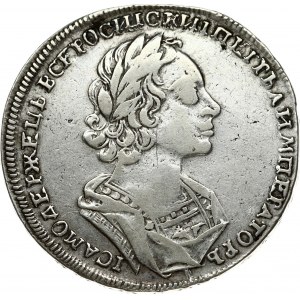 Russia 1 Rouble 1723 Moscow. Peter I (1699-1725). Obverse: Laureate bust right. Reverse...