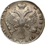 Russia 1 Poltina 1731 Anna Ioannovna (1730-1740). Obverse: Bust right. Reverse: Crown above crowned double...
