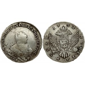 Russia 1 Rouble 1752 ММД-I Moscow. Elizabeth (1741-1762). Obverse: Crowned bust right. Reverse...