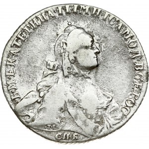 Russia 1 Poltina 1764 СПБ-ЯI St. Petersburg. Catherine II (1762-1796). Obverse: Crowned bust right. Reverse...