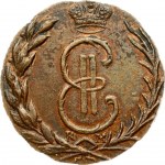 Russia 1 Denga 1769 КМ Siberia. Catherine II (1762-1796). Obverse: Crowned monogram within wreath. Reverse...