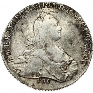 Russia 1 Rouble 1773 СПБ-ЯЧ-ТИ St. Petersburg. Catherine II (1762-1796). Obverse: Crowned bust right. Reverse...