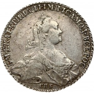 Russia 1 Rouble 1776 СПБ-ЯЧ St. Petersburg. Catherine II (1762-1796). Obverse: Crowned bust right. Reverse...