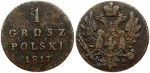Russia For Poland 1 Grosz 1817 IB Nicholas I (1826-1855). Obverse: Crowned and mantled oval shield on breast. Reverse...