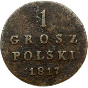 Russia For Poland 1 Grosz 1817 IB Nicholas I (1826-1855). Obverse: Crowned and mantled oval shield on breast. Reverse...