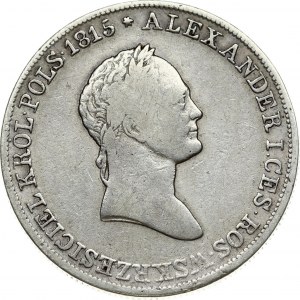 Russia For Poland 5 Zlotych 1829 FH. Nicholas I (1826-1855). Obverse: Laureate head right. Obverse Legend...