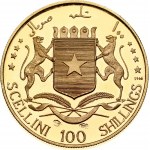 Somalia 100 Shillings 1966Az 5th Anniversary of Independence. Obverse: Bust facing. Reverse...