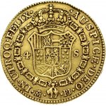 Spain 4 Escudos 1779 PJ Charles III(1759-1788). Obverse: Bust right. Obverse Legend...