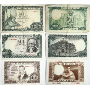 Spain 100 - 1000 Pesetas (1953-1971) Banknotes. Obverse: Portrait of Julio Romero de Torres, painter (1874 - 1930...