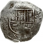 Spanish Colony 8 Reales (16-17 Century) Potosi. Obverse: Legend and date around crowned arms. Reverse...