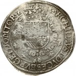 Spanish Netherlands TOURNAI 1 Patagon (1612-21). Albert & Isabella (1612-1621). Obverse: St. Andrew's cross...