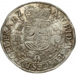 Spanish Netherlands BRABANT 1 Patagon (1612-21) Antwerp. Albert & Isabella (1612-1621). Obverse: St. Andrew's cross...