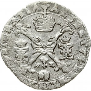 Spanish Netherlands FLANDERS 1/4 Patagon (1612-1621). Albert & Isabella (1612-1621). Obverse: St. Andrew's cross...