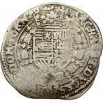 Spanish Netherlands TOURNAI 1/4 Patagon (1615-1617). Albert & Isabella (1612-1621). Obverse: St. Andrew's cross...