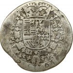 Spanish Netherlands FLANDERS 1/4 Patagon (1616-1620). Albert & Isabella (1612-1621). Obverse: St. Andrew's cross...