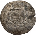 Spanish Netherlands BRABANT 1 Patagon 161? Antwerp. Albert & Isabella (1612-1621). Obverse: St. Andrew's cross...