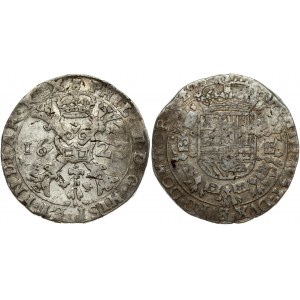 Spanish Netherlands TOURNAI 1 Patagon 1623 Philip IV(1621-1665). Obverse: Date divided by St. Andrew's cross...