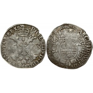 Spanish Netherlands ARTOIS 1 Patagon 1628 Philip IV(1621-1665). Obverse: St. Andrew's cross; crown above; fleece below...