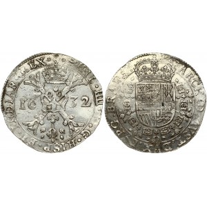 Spanish Netherlands BRABANT 1 Patagon 1632 Antwerp. Philip IV(1621-1665). Obverse...