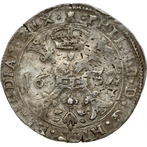 Spanish Netherlands TOURNAI 1 Patagon 1632 Philip IV(1621-1665). Obverse: Date divided by St. Andrew's cross...