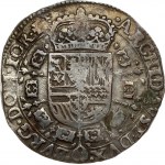 Spanish Netherlands TOURNAI 1 Patagon 1647 Philip IV(1621-1665). Obverse: Date divided by St. Andrew's cross...