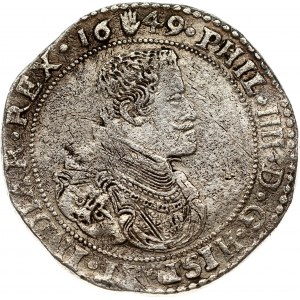 Spanish Netherlands BRABANT 1 Ducaton 1649 Antwerp. Philip IV(1621-1665). Obverse: Portrait of Philip IV of Spain...