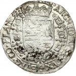 Spanish Netherlands FLANDERS 1 Patagon 1687 Charles II(1665-1700). Obverse: St. Andrew's cross; crown above...