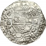 Spanish Netherlands FLANDERS 1 Patagon 1689 Charles II(1665-1700). Obverse: St. Andrew's cross; crown above...
