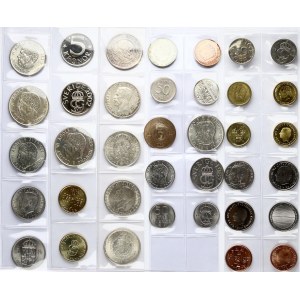 Sweden 1 Öre - 10 Kronor & 2 Token (1904-2016). Obverse: Arms. Reverse: Value. Bronze. Silver. Copper-nickel. Iron...