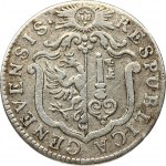 Switzerland GENEVA 6 Sols 1776 IG Obverse: Ornate arms; IHS in sun above. Obverse Legend: GENEVENSIS • RESPUBLICA...