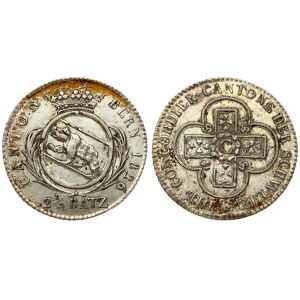 Switzerland BERN 2-1/2 Batzen 1826 Obverse: Bear in crowned round shield within sprigs. Obverse Legend: CANTON BERN...