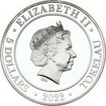Tokelau 5 Dollars 2022 Elizabeth II (1952-). Obverse: The Effigy of HM Queen Elizabeth II. Reverse: Europa on the Bull...