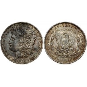 USA 1 Dollar 1879 'Morgan Dollar' Philadelphia. Obverse: Liberty head; facing left. Lettering: E·PLURIBUS·UNUM LIBERTY...