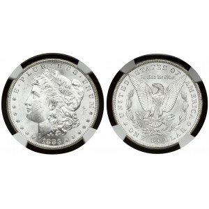 USA 1 Dollar 1883 'Morgan Dollar' CC Carson City. Obverse: Liberty head; facing left. Lettering...
