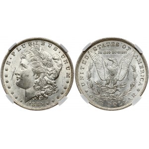 USA 1 Dollar 1885 O 'Morgan Dollar' New Orleans. Obverse: Liberty head; facing left. Lettering: E·PLURIBUS·UNUM LIBERTY...