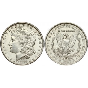 USA 1 Dollar 1900 O 'Morgan Dollar' New Orleans. Obverse: Liberty head; facing left. Lettering: E·PLURIBUS·UNUM LIBERTY...