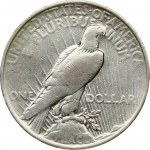 USA 1 Dollar 1927 D 'Peace Dollar' Denver. Obverse: Capped head of Liberty left; headband with rays. Lettering...
