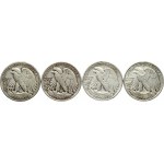 USA 1/2 Dollar (1943-1946) 'Walking Liberty Half Dollar' Philadelphia. Obverse: Liberty walking to left; date below...