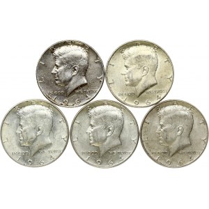 USA 1/2 Dollar 1964 'Kennedy Half Dollar'. Obverse: Portrait of John F. Kennedy to the left; date below. Reverse...