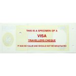 USA Interpayment Visa Travellers Cheques 50 Dollars 2000 Banknote SPECIMEN S/N 000 0000 000 000/03-CL01-02. Paper...