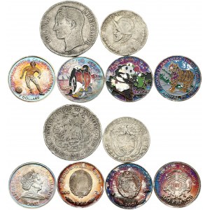 Venezuela 5 Bolivares 1912 and other Coins of the World. Obverse: Coat of arms with legend at top. Weight...