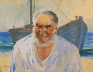 Jakub Michał KASPROWICZ (1905-1975), Rybak z Helu