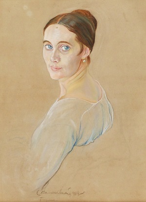 Zygmunt WALISZEWSKI (1897-1936), Portret młodej kobiety, 1919