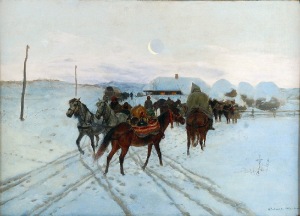 Antoni PIOTROWSKI (1853-1924), Postój, 1887