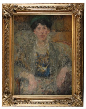 Olga BOZNAŃSKA (1865-1940), Portret kobiety (Portret Pani z szalem)