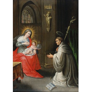 Pieter IV LISAERT (czynny 1595-1629/30), Wizja św. Bernarda z Clairevaux, 1615-1620