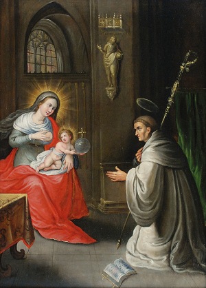 Pieter IV LISAERT (czynny 1595-1629/30), Wizja św. Bernarda z Clairevaux, 1615-1620