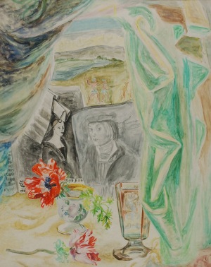Maja BEREZOWSKA (1898-1978), Martwa natura z kielichem, ok. 1960