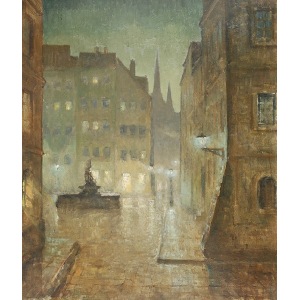 Konstanty MACKIEWICZ (1894-1985), Stare miasto nocą