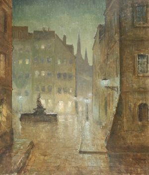 Konstanty MACKIEWICZ (1894-1985), Stare miasto nocą